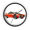 Retro  GTO Classic Red Muscle Car Wall Clock