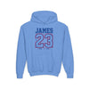 Youth Hoodie - 'James 23' Sports Jersey Name & Number Sweatshirt