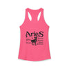 Women's Aries Zodiac Ideal Racerback Tank