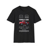 Vintage Red Ford F-100 Blueprint T-Shirt