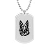German Shepherd Dog Tag Necklace