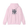 Jesus Portrait 'He Is Risen' Christian Faith Back Print  Hoodie