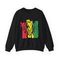 Reggae Flag Colors Rasta Lion Crewneck Sweatshirt