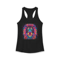 Women's Colorful Lion Ideal Racerback Tank Top
