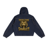 Troublesome Tiger Savage Men's Boxy Vintage Wash Hooded Denim Jacket