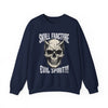 Gothic Devil Skull Fracture Crewneck Sweatshirt