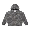 Skull Fracture Skull Vintage Wash Leopard Full Zip Hoodie