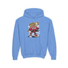 Cute Cartoon Youth Football Mascot King Hoodie