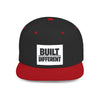 Built Different Flat Bill Snapback Hat
