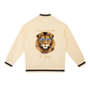 Andrez Bernard P- Design Contrast Piping Zip Bomber Jacket