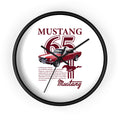 Vintage Red Classic Mustang '65 Wall Clock