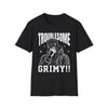 Troublesome Edgy Masked Graphic Grimy T-Shirt