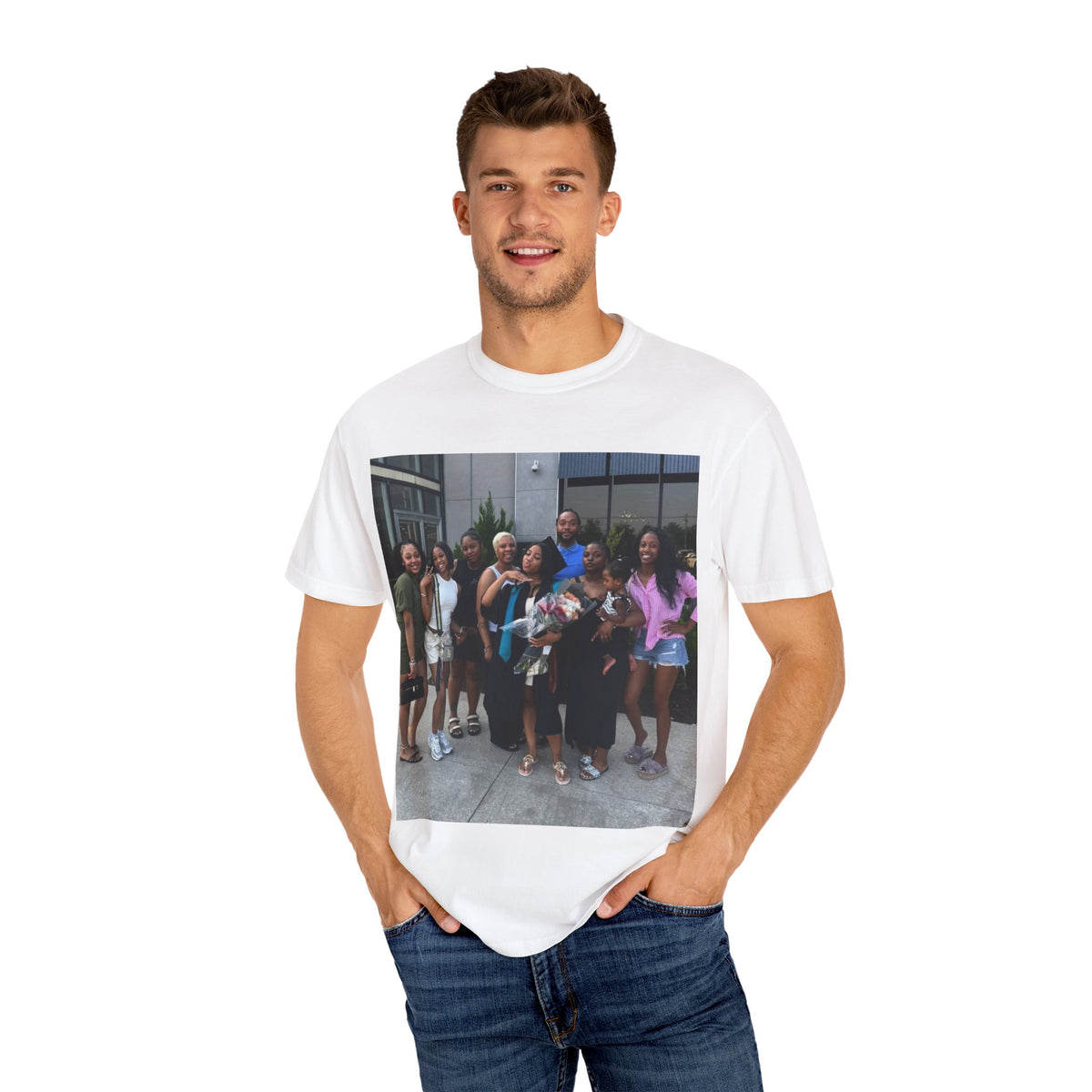 Garment-Dyed Unisex T-Shirt - Casual Summer Vibe, Perfect for Group Gatherings, Family Events, Gifts, or Everyday Wear