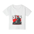 Red Sun Graphic Car Toddler T-Shirt