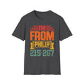 I'm From Philly' T-Shirt  215-267 Area Code T-Shirt