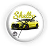 Shelby Yellow Mustang Wall Clock