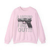 'F Around and Find Out' Gun Graphic Pullover Sweatshirt