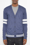 Mens Two Stripe Button Cardiganirt