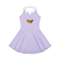 Andrez Bernard Women's Collared Halter A-Line Tennis Dress