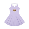 Andrez Bernard Women's Collared Halter A-Line Tennis Dress