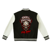 Skull Fracture Evil Spirit Two-Tone Fleeced Varsity Jacket