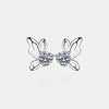 1 Carat Moissanite Butterfly Shape Earrings