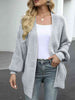 Drop Shoulder Balloon Sleeve Cardigan