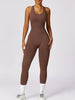 Cutout Racerback Active Jumpsuit