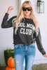 COOL MOM CLUB Round Neck Short Sleeve Sweatshirt