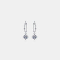 2 Carat Moissanite 925 Sterling Silver Earrings