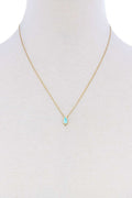 Cute Fashion Accent Brass Necklace