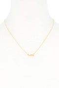 Happy Message Dainty Metal Necklace