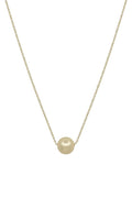 Metal Chain Pearl Pendant Necklace