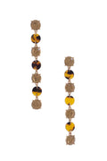 Tortoise Patter Rhinestone Dangle Earring