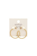 Sodajo Twisted Open Circle Earring