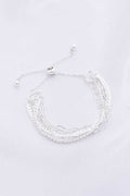 Flat Snake Chain Oval Link Slide Metal Bracelet