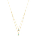 Double Star Crystal Layered Necklace