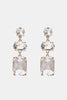 Geometrical Shape Glass Dangle Earrings
