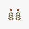 Christmas Tree Rhinestone Alloy Earrings