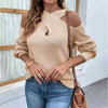 Crisscross Cold-Shoulder Sweater