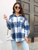 Plaid Button Up Collared Neck Long Sleeve Shirt