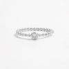 Zircon 925 Sterling Silver Bead Ring